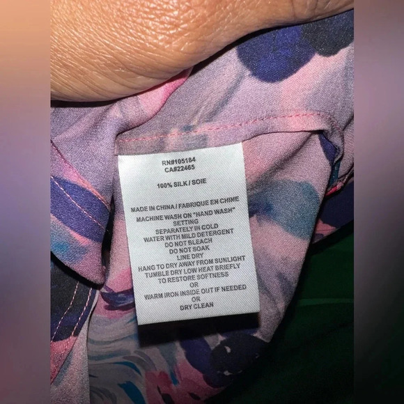 Go by GoSilk Blouse size XS 100% Silk - Picture 4 of 4